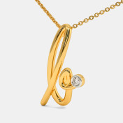 The Cursive B Necklace - thumb 1