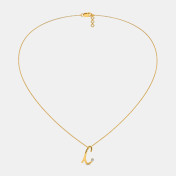 The Cursive C Necklace - thumb 3