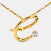 The Cursive E Necklace - thumb 4