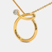 The Cursive O Necklace - thumb 1