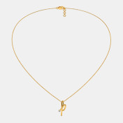 The Cursive P Necklace - thumb 2