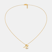 The Cursive R Necklace - thumb 2