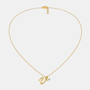 The Cursive V Necklace - thumb 3