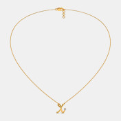 The Cursive X Necklace - thumb 3