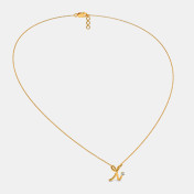 The Cursive X Necklace - thumb 5