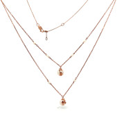 The Pearl Charm Layered Necklace - thumb 3