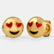 The Heart Smiley Kids Stud Earrings - thumb 1