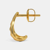 The Gwri J Hoop Earrings - thumb 4