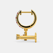 The Tamsin Multi Pierced Huggie Earrings - thumb 6
