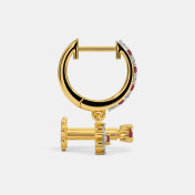 The Tamsin Multi Pierced Huggie Earrings - thumb 8