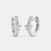 The Darcy Star Huggie Earrings - thumb 1
