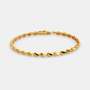 The Chiselled Link Tennis Bracelet - thumb 1