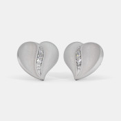 The Tanis Heart Stud Earrings - thumb 1