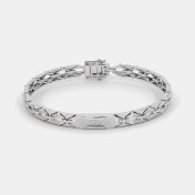 The Orilla Platinum Mens Bracelet - thumb 1