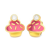 The Pink Cupcake Earrings For Kids - thumb 1