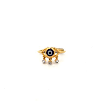 The Anselma Evil Eye Ring