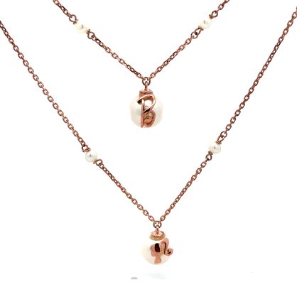 The Pearl Charm Layered Necklace