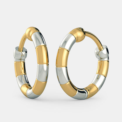 The Wishes in a Circle Huggie Earrings For Kids