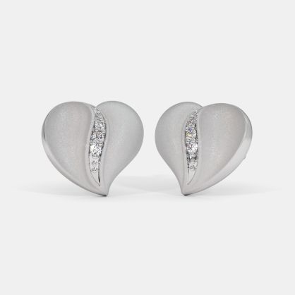 The Tanis Heart Stud Earrings