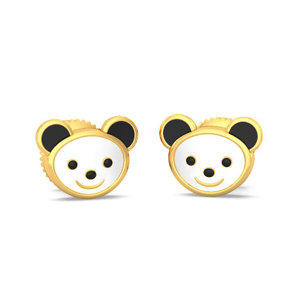 The Kiddie Panda Earrings For Kids