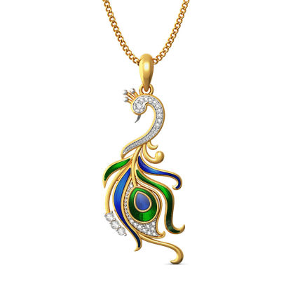 The Pirouette Feather Pendant