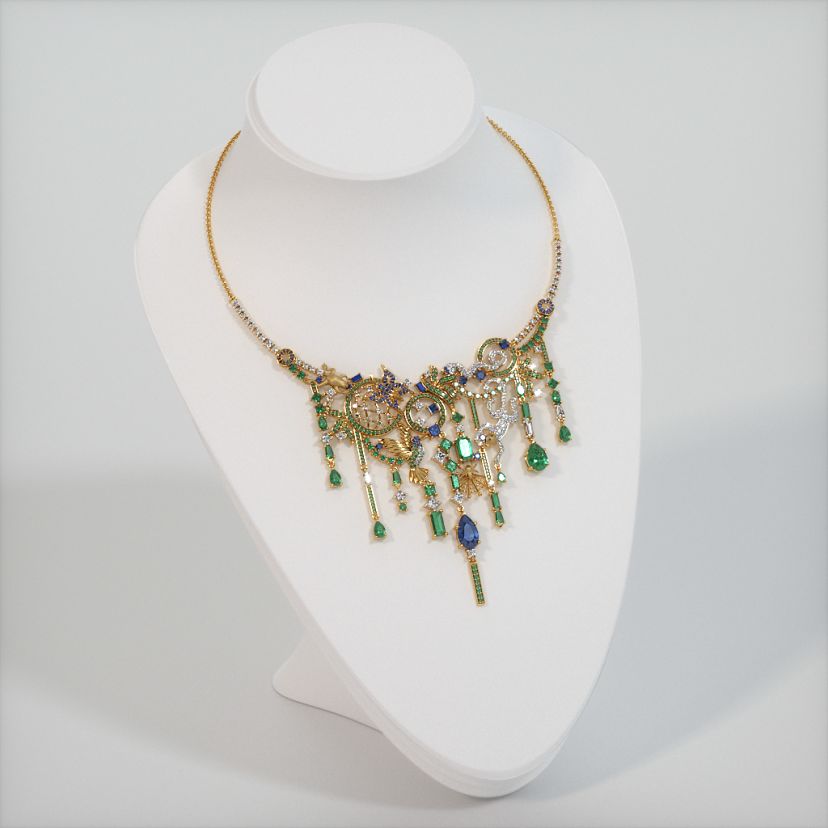 The Rainforest Statement Necklace - image 3