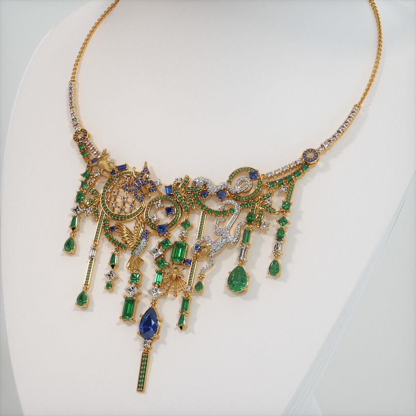 The Rainforest Statement Necklace - image 1