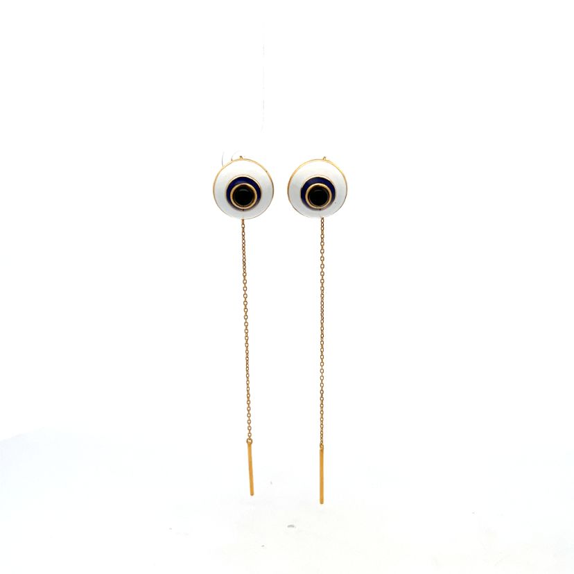 The Amalina Evil Eye Sui Dhaga Earrings - image 2