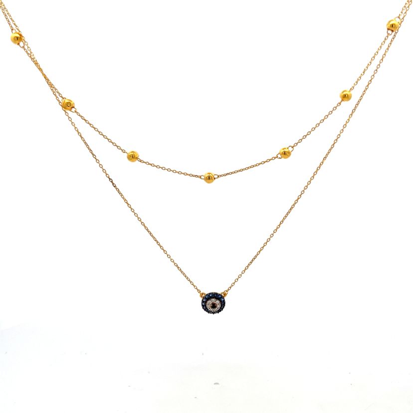 The Amalina Evil Eye Layered Necklace - image 4