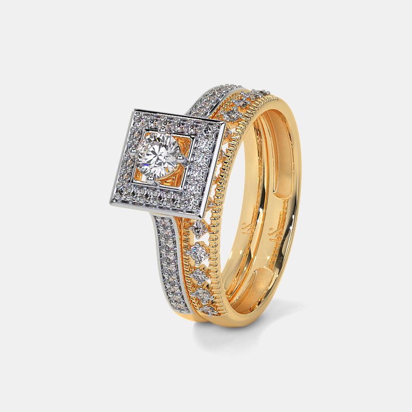 The Nomi Bridal Ring Set - image 1
