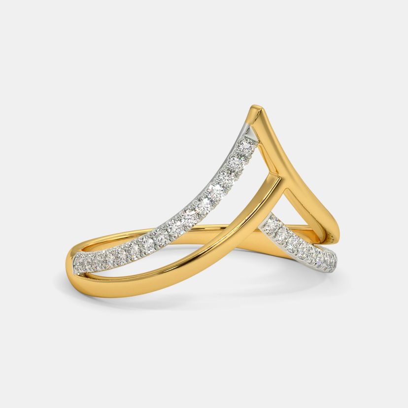The Chiara Chevron Ring - image 3