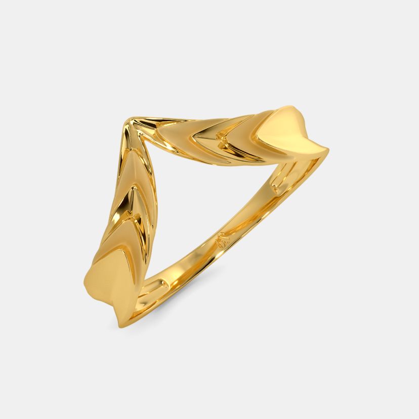The Raquel Chevron Ring - image 1