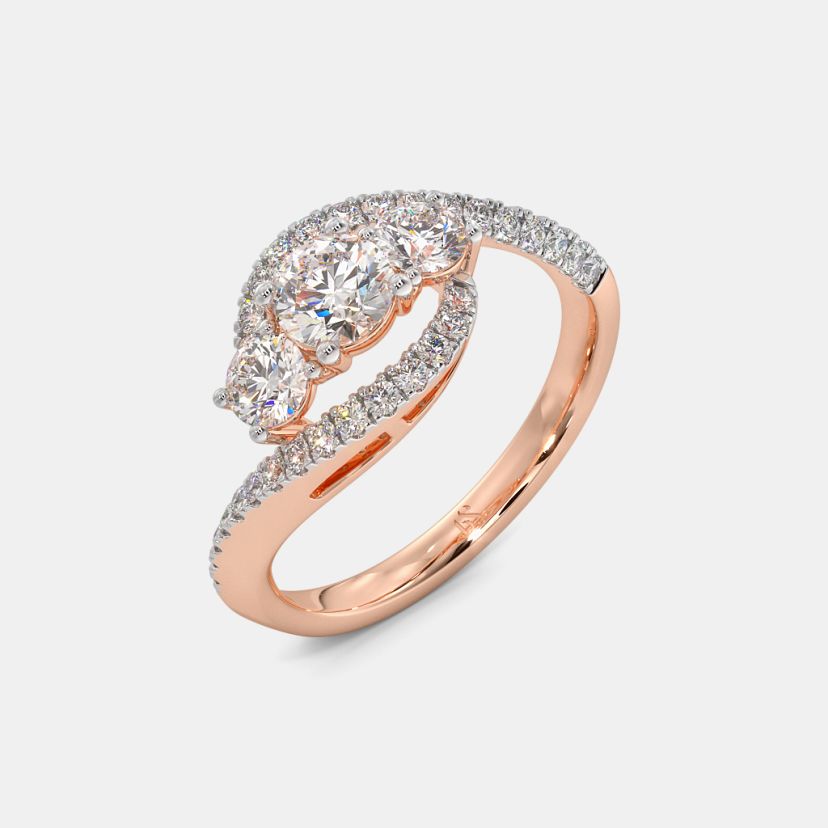 The Amilie Three Stone Ring - image 1