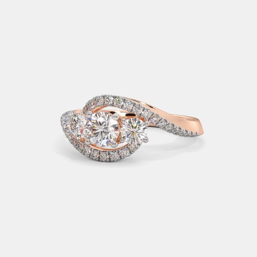 The Amilie Three Stone Ring - image 5