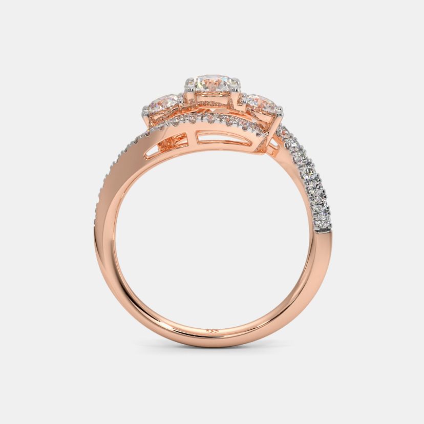 The Amilie Three Stone Ring - image 7