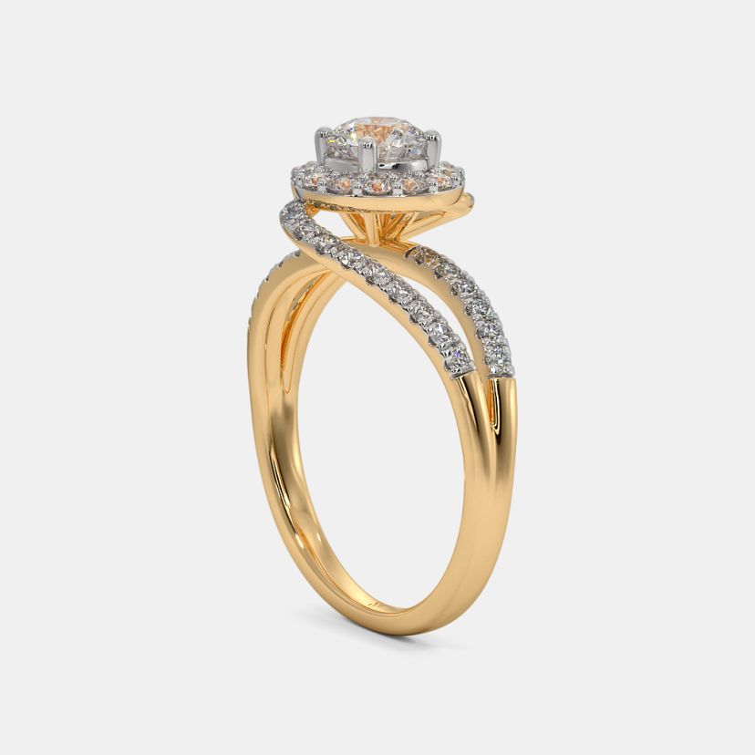The Zelia Spiral Solitaire Ring - image 8