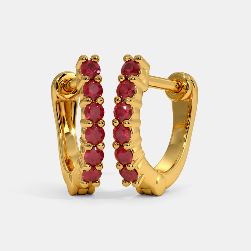 The Napua Multi Pierced Hoop Earrings - image 1
