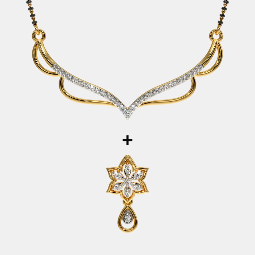 The Anaka Convertible Mangalsutra Pendant - image 3