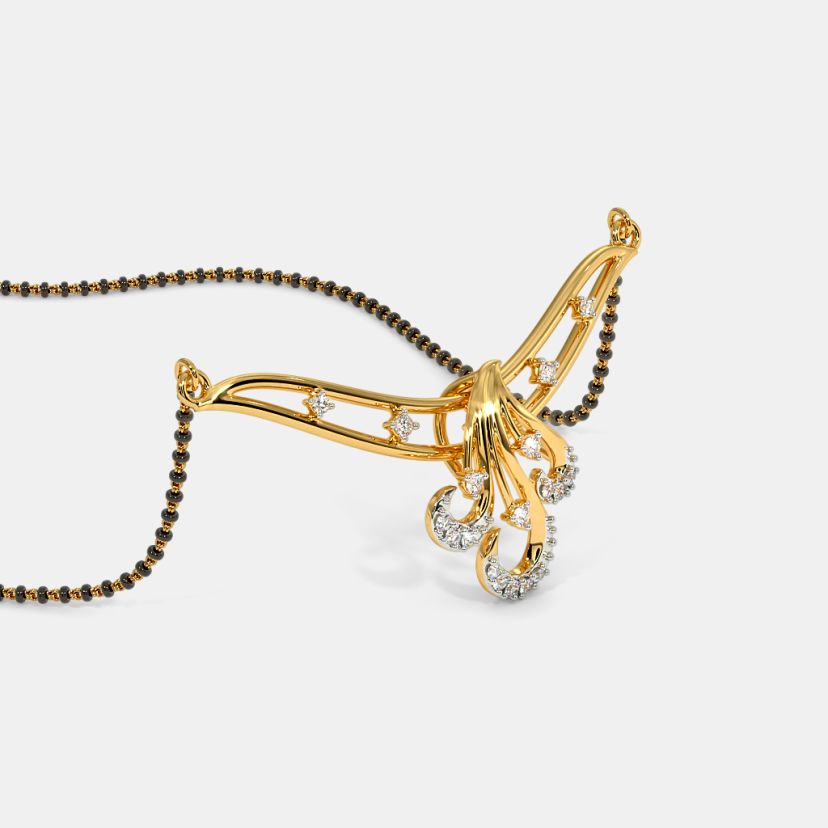 The Mahika Convertible Mangalsutra Pendant - image 9