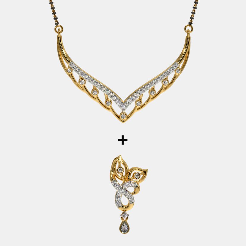 The Astikya Convertible Mangalsutra Pendant - image 3