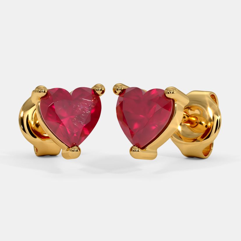 The Cute Heart Kids Stud Earrings - image 1