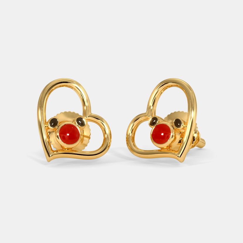 The Mickey Heart Stud Earrings - image 1