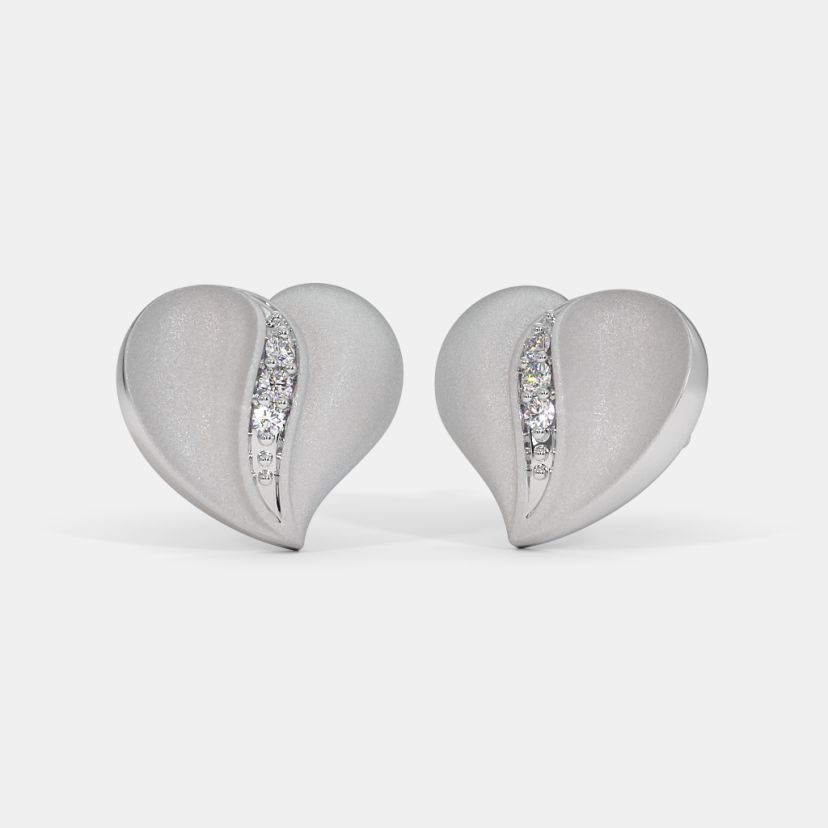 The Tanis Heart Stud Earrings - image 1